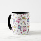 Schmetterlingsprinzessinmuster Tasse (Vorderseite Links)