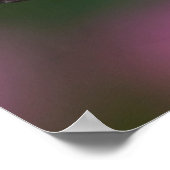 Schmetterlingsprofil auf einer Blume Poster (Ecke)