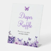 Schmetterlingspuchzettel Sockelschild (Vorderseite)