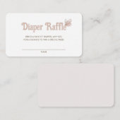 Schmetterlingspuler für Babydusche Begleitkarte (Vorne/Hinten)