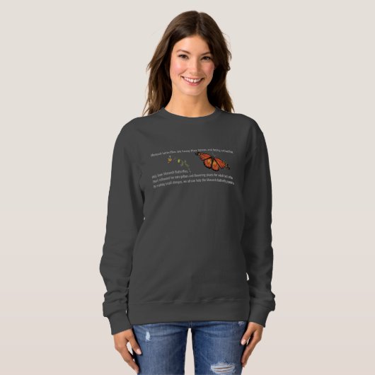 Schmetterlingspullover Sweatshirt (Vorne ganz)