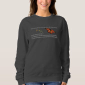 Schmetterlingspullover Sweatshirt (Vorderseite)