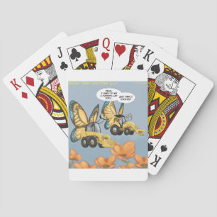 Schmetterlingsraupe Lustiger Schmetterling Spielkarten