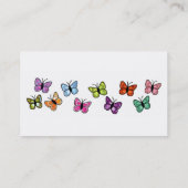 Schmetterlingsreihen-Visitenkarten Visitenkarte (Rückseite)
