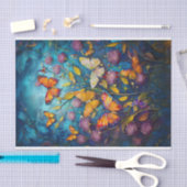 Schmetterlingsriff, wirbelnde Wasserhähne Seidenpapier (Handwerk)