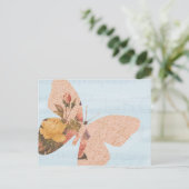 Schmetterlingsrosen Postkarte (Stehend Vorderseite)