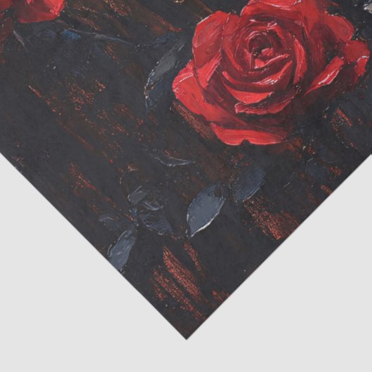 Schmetterlingsruhen unter dynamischen Rote Rosen Seidenpapier (Ausschnitt)