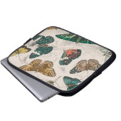 Schmetterlingssammlung antike Aquarellbutter Laptopschutzhülle (Vorne Knopf)