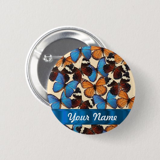 Schmetterlingssammlung Button (Vorne & Hinten)