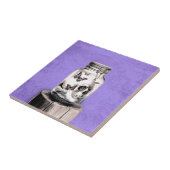 Schmetterlingsschädel im Glas. Verlorene Gedanken Fliese (Seite)