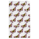 Schmetterlingsschatten auf weiß kleine geschenktüte (Rückseite)