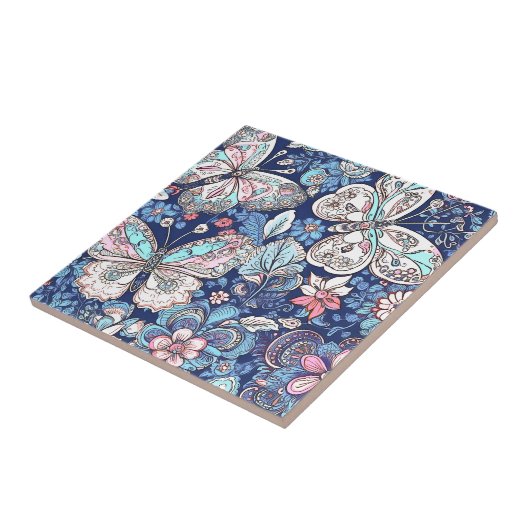 Schmetterlingsschätze Fliese (Seite)