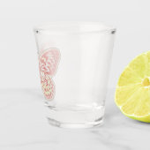 Schmetterlingsscheibe Schnapsglas (Rechts)