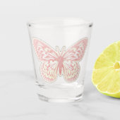 Schmetterlingsscheibe Schnapsglas (Vorderseite)