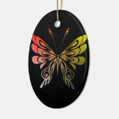 Schmetterlingsschmuck Keramikornament (Links)