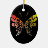 Schmetterlingsschmuck Keramikornament (Vorne)