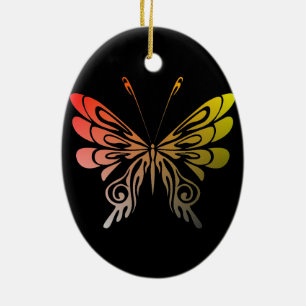 Schmetterlingsschmuck Keramikornament