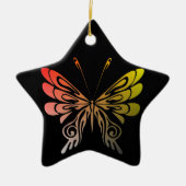 Schmetterlingsschmuck Keramikornament (Vorne)