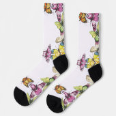 Schmetterlingssocken Socken (Linkes Detail)