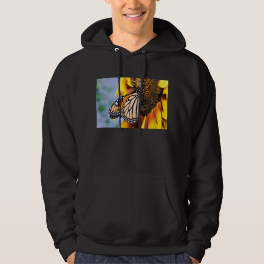 Schmetterlingssonnenblume Hoodie (Vorderseite)
