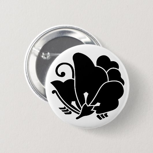 Schmetterlingssorrel Button (Vorne & Hinten)