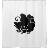 Schmetterlingssorrel Duschvorhang (Vorderseite)