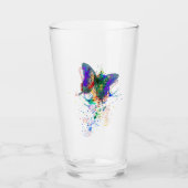 Schmetterlingsspritzer Glas (Vorderseite)