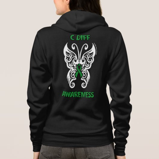 Schmetterlingsstamm...C Diff Hoodie (Rückseite)