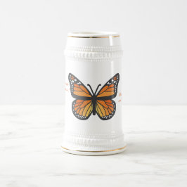 Schmetterlingsstein Bierglas