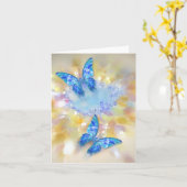 Schmetterlingssteine Karte (Gelbe Blume)