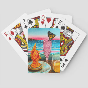 Schmetterlingsstrand Treffen Spielkarten