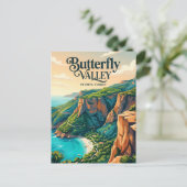 Schmetterlingstal Türkei Postkarte (Stehend Vorderseite)