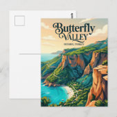 Schmetterlingstal Türkei Postkarte (Vorne/Hinten)