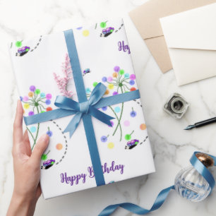Schmetterlingstanz 73 cm x 1,8 m Geburtstagsgesche Geschenkpapier