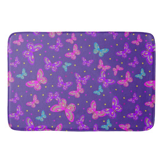 Schmetterlingstanz Badematte (Vorderseite)