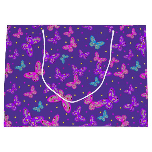 Schmetterlingstanz Große Geschenktüte (Vorderseite)