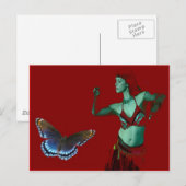 Schmetterlingstanz Postkarte (Vorne/Hinten)