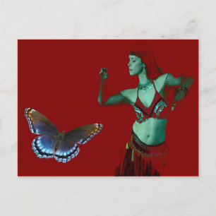 Schmetterlingstanz Postkarte