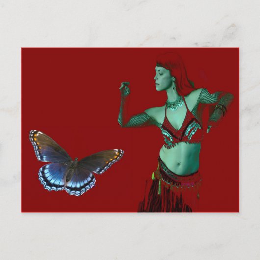 Schmetterlingstanz Postkarte (Vorderseite)