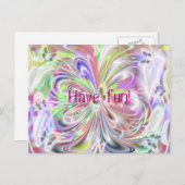 Schmetterlingstanz Postkarte (Vorne/Hinten)