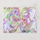 Schmetterlingstanz Postkarte (Vorderseite)