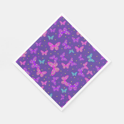 Schmetterlingstanz Serviette (Ecke)