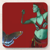 Schmetterlingstanz Untersetzer (Vorderseite)