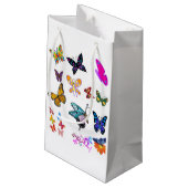 Schmetterlingstasche Kleine Geschenktüte (Rückseite Schrägansicht)