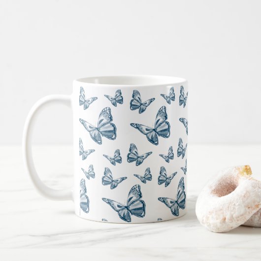 Schmetterlingstasse Kaffeetasse (Mit Donut)