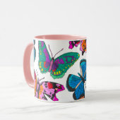 Schmetterlingstasse Tasse (Vorderseite Links)