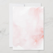 Schmetterlingstee zum Party von zwei rosa Tee zum  Einladung (Rückseite)