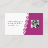 Schmetterlingsthema Beruflich Moderne Farben Visitenkarte (Rückseite)