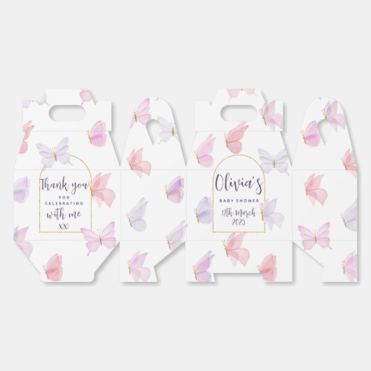 Schmetterlingsthemenboxen für Party Geschenkschachtel (Ungeklappt)