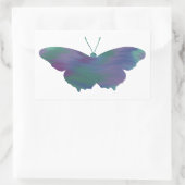Schmetterlingsticker im Akrylstil Rechteckiger Aufkleber (Tasche)